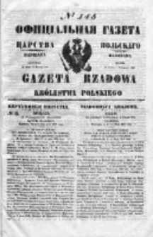 Gazeta Rządowa Królestwa Polskiego 1850 III, No 145