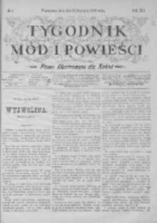 Tygodnik Mód i Powieści. Pismo ilustrowane dla kobiet z dodatkiem Ubiory i Roboty 1899 I, No 4