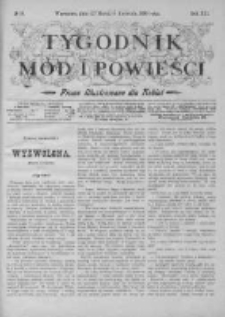 Tygodnik Mód i Powieści. Pismo ilustrowane dla kobiet z dodatkiem Ubiory i Roboty 1899 I, No 14