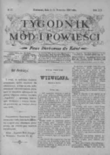 Tygodnik Mód i Powieści. Pismo ilustrowane dla kobiet z dodatkiem Ubiory i Roboty 1899 III, No 37