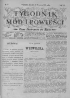 Tygodnik Mód i Powieści. Pismo ilustrowane dla kobiet z dodatkiem Ubiory i Roboty 1899 III, No 39