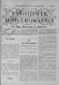 Tygodnik Mód i Powieści. Pismo ilustrowane dla kobiet z dodatkiem Ubiory i Roboty 1899 IV, No 49