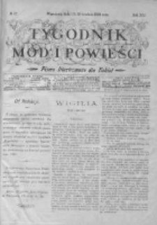 Tygodnik Mód i Powieści. Pismo ilustrowane dla kobiet z dodatkiem Ubiory i Roboty 1899 IV, No 52