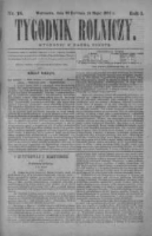 Tygodnik Rolniczy. Pismo wszelkim gałęziom przemysłu rolnego poświęcone 1872 II, Nr 18