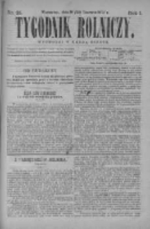 Tygodnik Rolniczy. Pismo wszelkim gałęziom przemysłu rolnego poświęcone 1872 II, Nr 25
