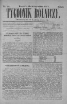Tygodnik Rolniczy. Pismo wszelkim gałęziom przemysłu rolnego poświęcone 1872 IV, Nr 52