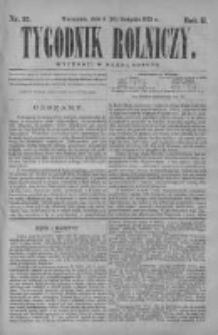 Tygodnik Rolniczy. Pismo wszelkim gałęziom przemysłu rolnego poświęcone 1873 III, Nr 33