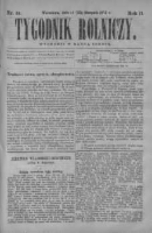 Tygodnik Rolniczy. Pismo wszelkim gałęziom przemysłu rolnego poświęcone 1873 III, Nr 34