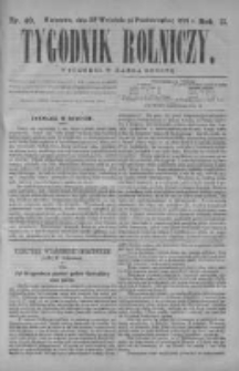 Tygodnik Rolniczy. Pismo wszelkim gałęziom przemysłu rolnego poświęcone 1873 III, Nr 40