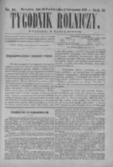 Tygodnik Rolniczy. Pismo wszelkim gałęziom przemysłu rolnego poświęcone 1873 IV, Nr 44