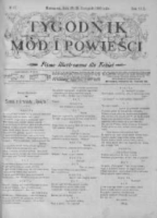 Tygodnik Mód i Powieści. Pismo ilustrowane dla kobiet z dodatkiem Ubiory i Roboty 1900 IV, No 47