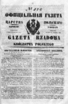 Gazeta Rządowa Królestwa Polskiego 1850 III, No 176
