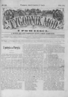 Tygodnik Mód i Powieści. Pismo ilustrowane dla kobiet z dodatkiem Ubiory i Roboty 1875 II, No 27