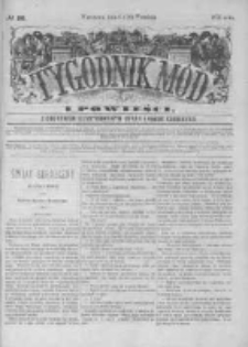 Tygodnik Mód i Powieści. Pismo ilustrowane dla kobiet z dodatkiem Ubiory i Roboty 1875 III, No 38