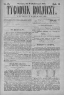 Tygodnik Rolniczy. Pismo wszelkim gałęziom przemysłu rolnego poświęcone 1873 IV, Nr 48