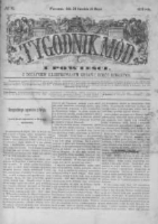 Tygodnik Mód i Powieści. Pismo ilustrowane dla kobiet z dodatkiem Ubiory i Roboty 1876 II, No 19