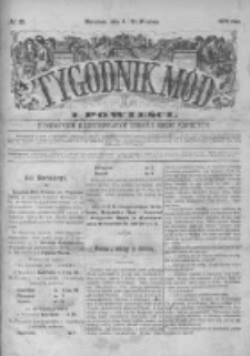 Tygodnik Mód i Powieści. Pismo ilustrowane dla kobiet z dodatkiem Ubiory i Roboty 1876 III, No 38