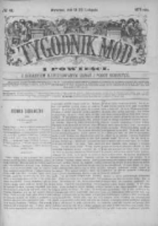 Tygodnik Mód i Powieści. Pismo ilustrowane dla kobiet z dodatkiem Ubiory i Roboty 1876 IV, No 48
