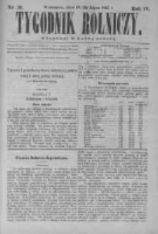 Tygodnik Rolniczy. Pismo wszelkim gałęziom przemysłu rolnego poświęcone 1875 III, Nr 31