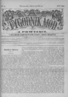 Tygodnik Mód i Powieści. Pismo ilustrowane dla kobiet z dodatkiem Ubiory i Roboty 1877 I, No 13