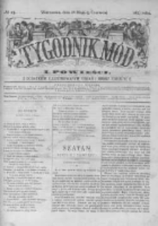 Tygodnik Mód i Powieści. Pismo ilustrowane dla kobiet z dodatkiem Ubiory i Roboty 1877 II, No 23