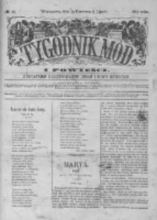 Tygodnik Mód i Powieści. Pismo ilustrowane dla kobiet z dodatkiem Ubiory i Roboty 1877 II, No 27