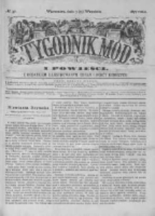 Tygodnik Mód i Powieści. Pismo ilustrowane dla kobiet z dodatkiem Ubiory i Roboty 1877 III, No 37
