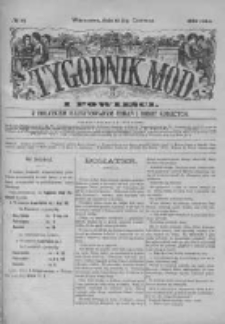 Tygodnik Mód i Powieści. Pismo ilustrowane dla kobiet z dodatkiem Ubiory i Roboty 1882 II, No 25