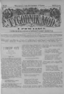 Tygodnik Mód i Powieści. Pismo ilustrowane dla kobiet z dodatkiem Ubiory i Roboty 1883 II, No 27