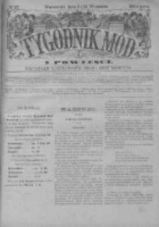 Tygodnik Mód i Powieści. Pismo ilustrowane dla kobiet z dodatkiem Ubiory i Roboty 1883 III, No 37