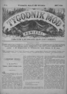 Tygodnik Mód i Powieści. Pismo ilustrowane dla kobiet z dodatkiem Ubiory i Roboty 1887 I, No 4