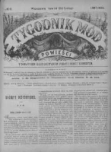 Tygodnik Mód i Powieści. Pismo ilustrowane dla kobiet z dodatkiem Ubiory i Roboty 1887 I, No 9
