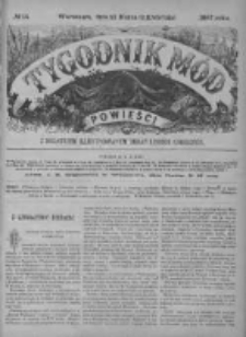 Tygodnik Mód i Powieści. Pismo ilustrowane dla kobiet z dodatkiem Ubiory i Roboty 1887 I, No 14