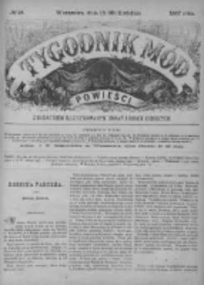 Tygodnik Mód i Powieści. Pismo ilustrowane dla kobiet z dodatkiem Ubiory i Roboty 1887 II, No 18