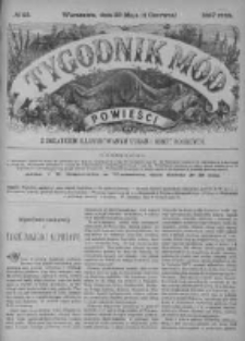 Tygodnik Mód i Powieści. Pismo ilustrowane dla kobiet z dodatkiem Ubiory i Roboty 1887 II, No 23