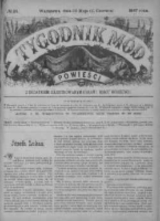 Tygodnik Mód i Powieści. Pismo ilustrowane dla kobiet z dodatkiem Ubiory i Roboty 1887 II, No 24