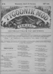 Tygodnik Mód i Powieści. Pismo ilustrowane dla kobiet z dodatkiem Ubiory i Roboty 1887 II, No 25