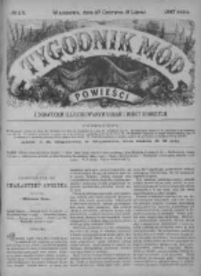 Tygodnik Mód i Powieści. Pismo ilustrowane dla kobiet z dodatkiem Ubiory i Roboty 1887 II, No 28