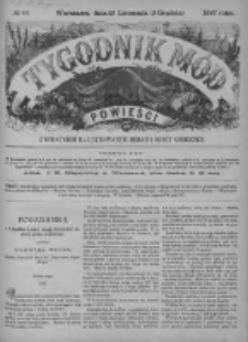 Tygodnik Mód i Powieści. Pismo ilustrowane dla kobiet z dodatkiem Ubiory i Roboty 1887 IV, No 49