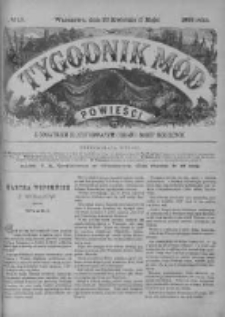 Tygodnik Mód i Powieści. Pismo ilustrowane dla kobiet z dodatkiem Ubiory i Roboty 1888 II, No 18