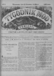 Tygodnik Mód i Powieści. Pismo ilustrowane dla kobiet z dodatkiem Ubiory i Roboty 1888 II, No 19