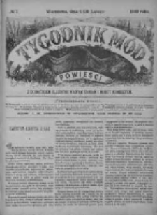 Tygodnik Mód i Powieści. Pismo ilustrowane dla kobiet z dodatkiem Ubiory i Roboty 1889 I, No 7
