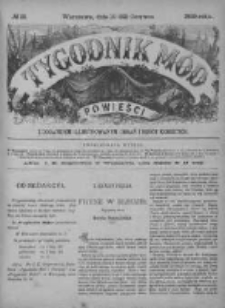 Tygodnik Mód i Powieści. Pismo ilustrowane dla kobiet z dodatkiem Ubiory i Roboty 1889 II, No 25