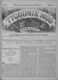 Tygodnik Mód i Powieści. Pismo ilustrowane dla kobiet z dodatkiem Ubiory i Roboty 1889 III, No 32