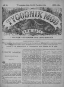 Tygodnik Mód i Powieści. Pismo ilustrowane dla kobiet z dodatkiem Ubiory i Roboty 1889 IV, No 43