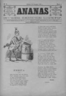 Ananas. Dwutygodniki humorystyczny ilustrowany 1886, No 8
