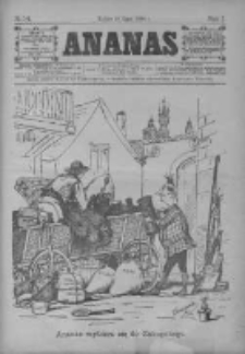 Ananas. Dwutygodniki humorystyczny ilustrowany 1886, No 14