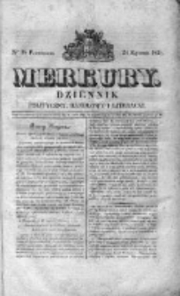 Merkury. Dziennik polityczny, handlowy i literacki 1831 I, Nr 38