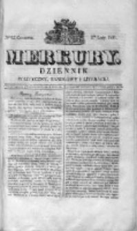 Merkury. Dziennik polityczny, handlowy i literacki 1831 I, Nr 62