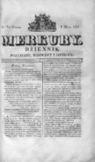 Merkury. Dziennik polityczny, handlowy i literacki 1831 I, Nr 74